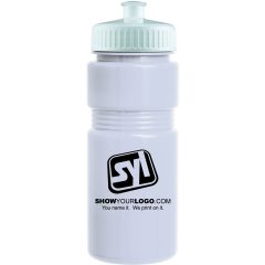 Solid Recreation Bottle with Push Pull Lid – 20 oz - 1546881471-0377_white_white