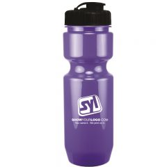 Bike Bottle with Flip Top Lid – 22 oz - 1546885780-0392_purple_black