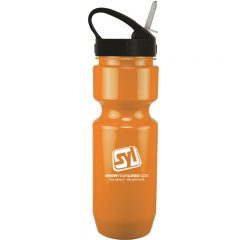 Bike Bottle with Sport Sip Lid – 22 oz - 1546886510-0390_orange_black