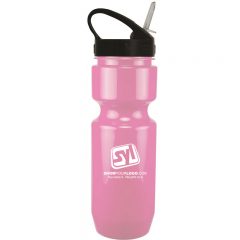 Bike Bottle with Sport Sip Lid – 22 oz - 1546886531-0390_pink_black