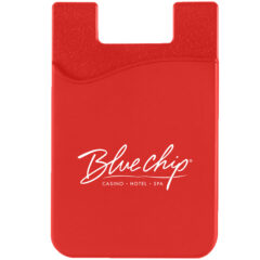 Silicone Phone Wallet - 227_RED_Silkscreen