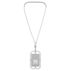 Silicone Lanyard with Phone Holder and Wallet - 228_GRA_Silkscreen