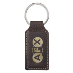 Belvedere Stitched Key Tag - 4731_BRN_Laser