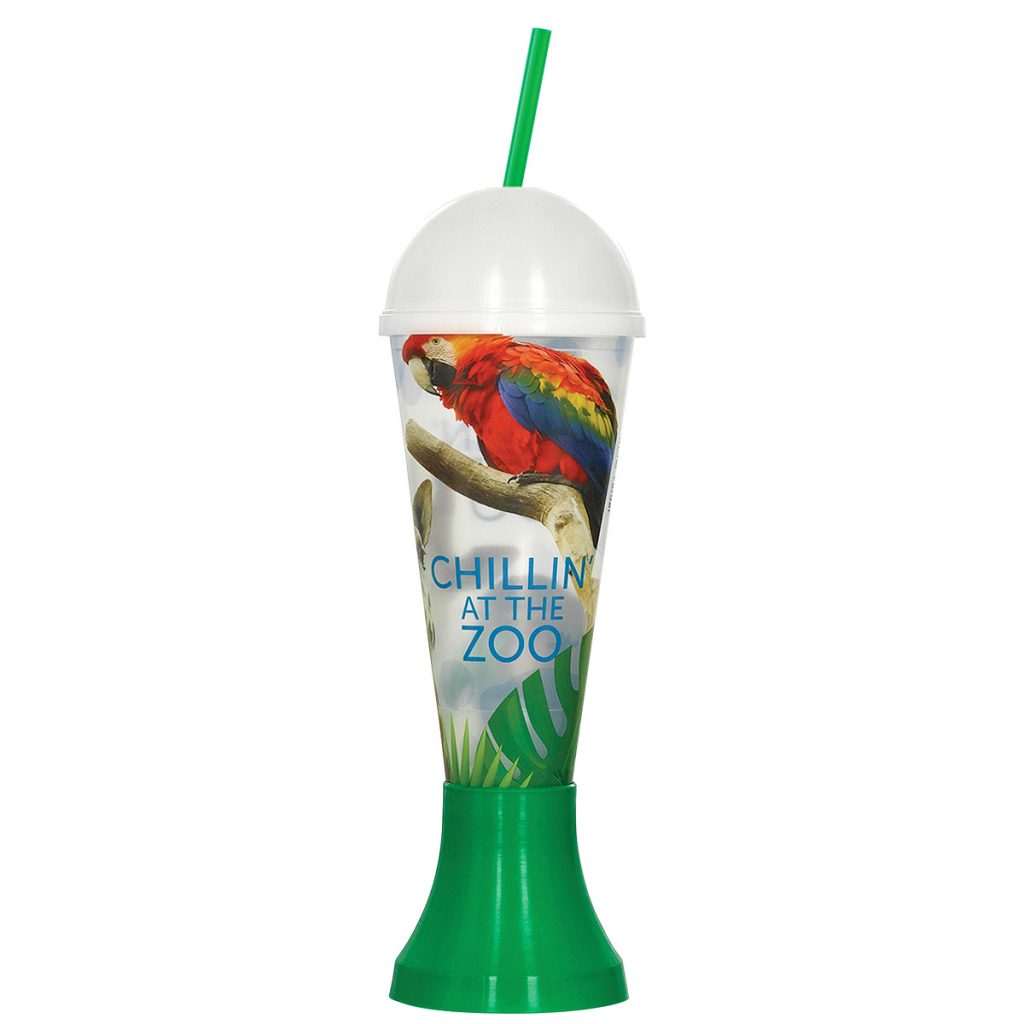 Yarder Cup with Dome Lid – 18 oz - 5104_WHT_4CP