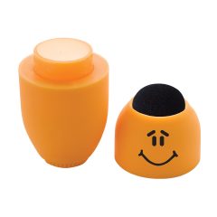 Egg Shaped Lip Moisturizer with Microfiber Top - 9283_TOP-ORN_Open_Optional_Smiley