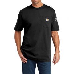 Carhartt ® Workwear Pocket Short Sleeve T-Shirt - 9550-Black-1-CTK87BlackModelFront-337W