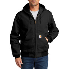 Carhartt ® Thermal-Lined Duck Active Jacket - 9578-Black-1-CTJ131BlackModelFront-1200W
