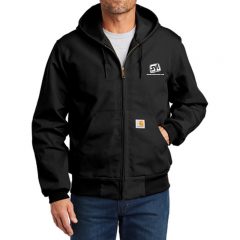 Carhartt ® Thermal-Lined Duck Active Jacket - 9578-Black-1-CTJ131BlackModelFront-337W