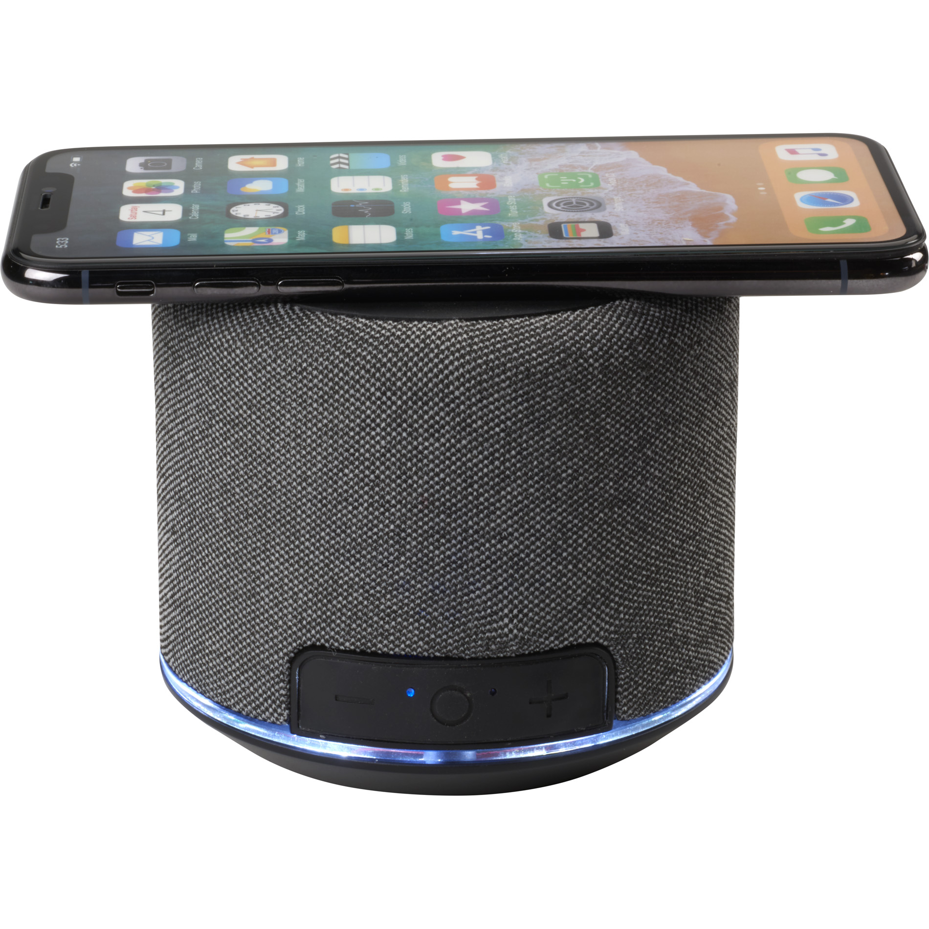 Forward Fabric Speaker with Wireless Charging Show Your Logo