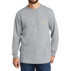 Carhartt ® Workwear Pocket Long Sleeve T-Shirt - greynologo