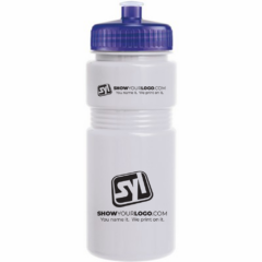 Solid Recreation Bottle with Push Pull Lid – 20 oz - solidrecreationbottlepushpulllidwhitetranspurple