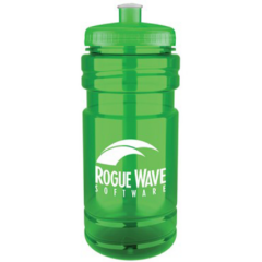 Surf Bottle with Push Pull Lid – 20 oz - surfbottlepushpulllidtransgreentransgreenlid