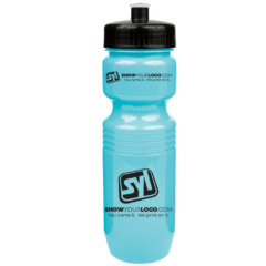 Jogger Bottle with Push Pull Lid – 26 oz - joggerpushpulllidlightlblueblacklid