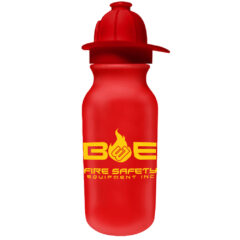 Value Cycle Bottle with Fireman Helmet Push ‘n Pull Cap – 20 oz - 67800-red_1