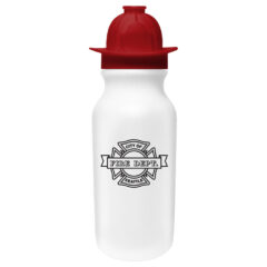 Value Cycle Bottle with Fireman Helmet Push ‘n Pull Cap – 20 oz - 67800-white_3