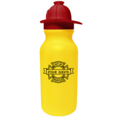 Value Cycle Bottle with Fireman Helmet Push ‘n Pull Cap – 20 oz - 67800-yellow_1