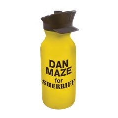 Value Cycle Bottle with Police Hat Push ‘n Pull Cap – 20 oz - 67900_80-67000-Yellow_Brown