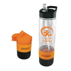 Cooling Towel and 17 oz Tritan Bottle - 68007_orange