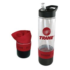 Cooling Towel and 17 oz Tritan Bottle - 68007_red
