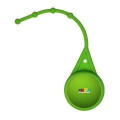 Halcyon® Round Lip Balm with Lanyard - 80-42311 Lime Green Front