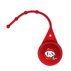 Halcyon® Round Lip Balm with Lanyard - 80-42311 Red Front