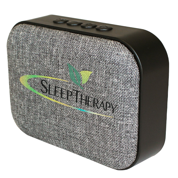 Fabric Wireless Speaker/Radio - 80-44568_grey_3q_view