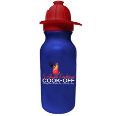 Value Cycle Bottle with Fireman Helmet Push ‘n Pull Cap – 20 oz - 80-67800-blue_1