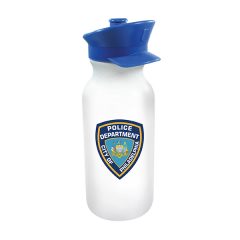 Value Cycle Bottle with Police Hat Push ‘n Pull Cap – 20 oz - 80-67900_White