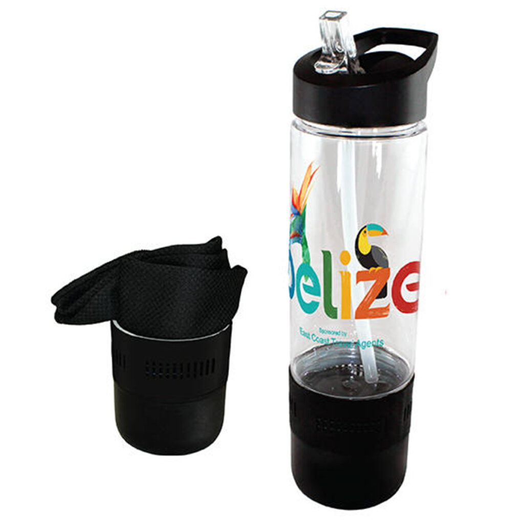 Cooling Towel and 17 oz Tritan Bottle - 80-68007-black