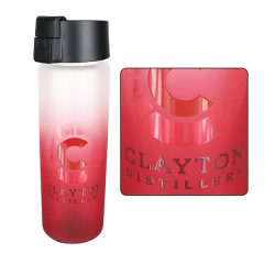 Halcyon® Frosted Glass Bottle with Flip Top Lid – 20 oz - 81-68110-red_1