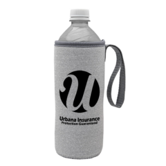 Water Bottle Caddy with Carry Strap - bottlecaddygrey