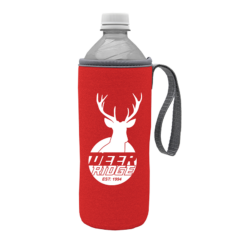 Water Bottle Caddy with Carry Strap - bottlecaddyred