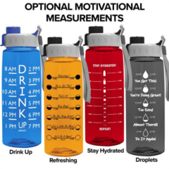Transparent Flair Bottle with Quick Snap Lid – 26 oz - flairmotivational