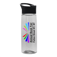 Flair Transparent Bottle with Pop-Up Sip Lid – 26 oz - flairpopclear