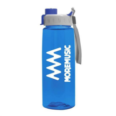 Transparent Flair Bottle with Quick Snap Lid – 26 oz - flairquickblue