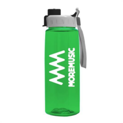 Transparent Flair Bottle with Quick Snap Lid – 26 oz - flairquickgreen