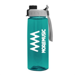Transparent Flair Bottle with Quick Snap Lid – 26 oz - flairquickteal