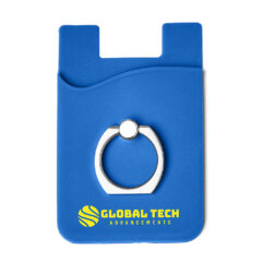 Silicone Card Holder with Metal Ring Phone Stand - pl-1370_01_z_ftdeco