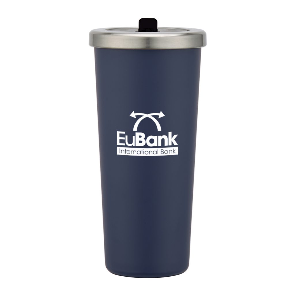 Camden Stainless Steel Tumbler – 22 oz - 5314_BLU_Silkscreen