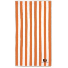 Turkish Signature Basic Weight Cabana Stripe Beach Towel - cabanastripeorange