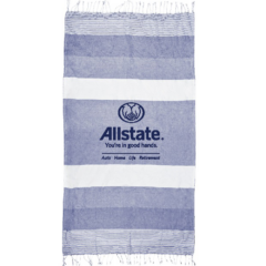 Riviera Peshtemal Beach Towel - peshtemaltowelblue