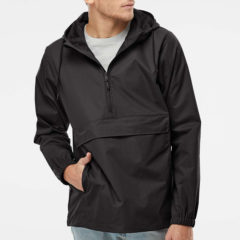Independent Trading Co. Nylon Anorak Jacket - 65064_omf_fl