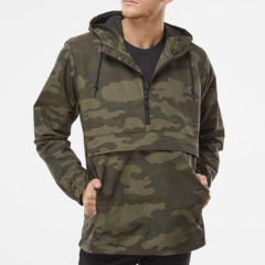 Independent Trading Co. Nylon Anorak Jacket - 69062_omf_fl