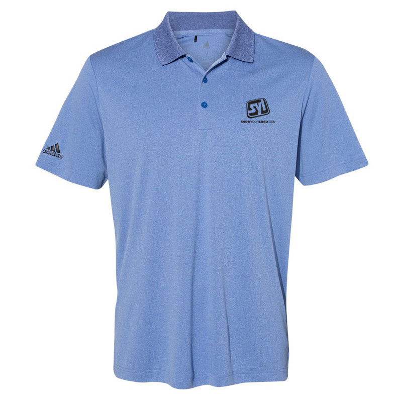Adidas Heathered Sport Shirt - Adidas_A240_Collegiate_Royal_Heather_Front_High