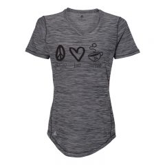 Adidas Women’s Tech Tee - Adidas_A373_Black_Heather__Front_High