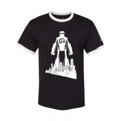 Champion Premium Fashion Ringer T-Shirt - Champion_CP65_Black__Chalk_White_Front_High