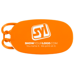 Small Silicone Luggage Tag - Smallsiliconeluggagetagorange