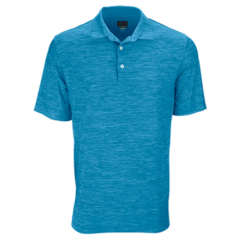 Greg Norman Play Dry® Heather Solid Polo - GNS9K477_Atlantic_Blue_Heather_front