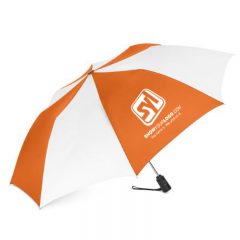 ShedRain® Auto Open Compact Umbrella - OrangeWhite