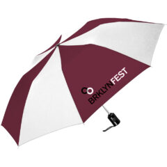 ShedRain® Auto Open Compact Umbrella - Shed Rain_sup_reg-__sup_ Auto Open Compact_Burgundy_White